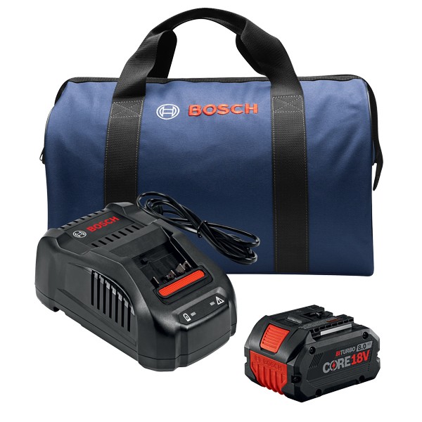 Bosch GXS18V-12N14 CORE18V Starter Kit with Bag 8AH Batteries & Charger