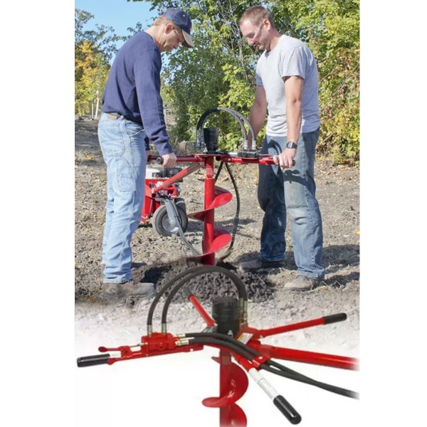 Little Beaver Earth Drills & Augers HYD-2MH150 Post Hole Digger Two Man Handle