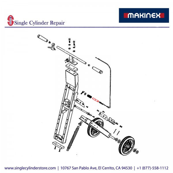Makinex JHT-08-02 Lowering Pin 