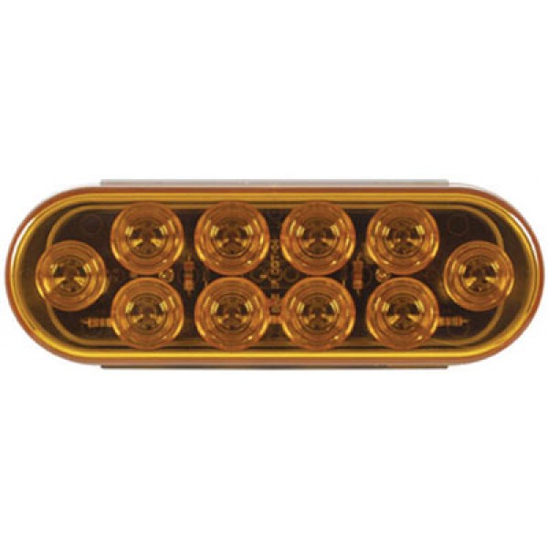Redline Towing Accessories STL-72ABK Oval Amber Kit 6" LED