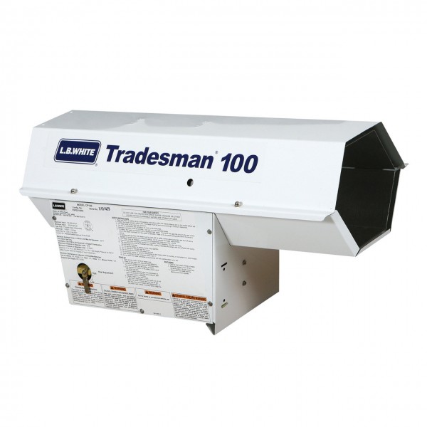 LB White TRADESMAN 100 Heater Forced Air LP 100000 BTU