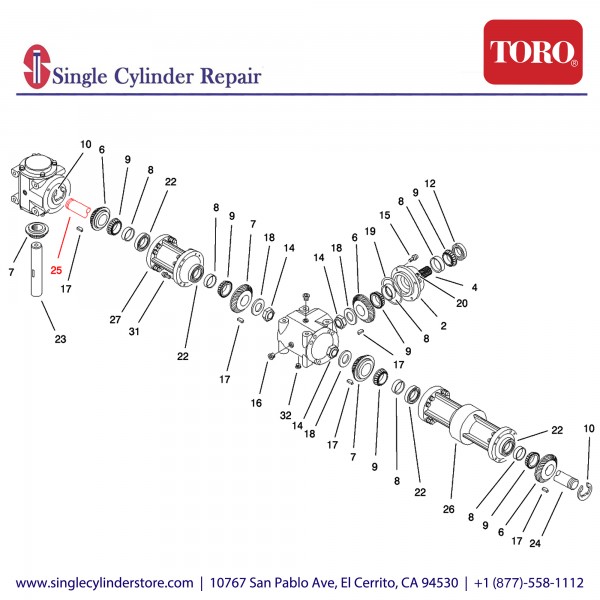 Toro 100-4588 SHAFT - CONNECTING