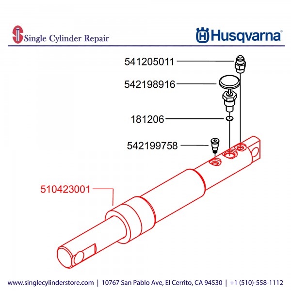 Husqvarna Cylinder, Lift 510423001