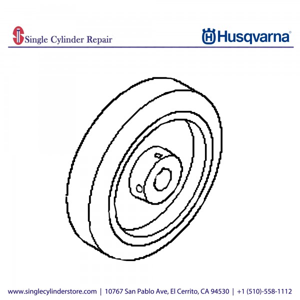 Husqvarna Wheel, rear FS 3500 542045090