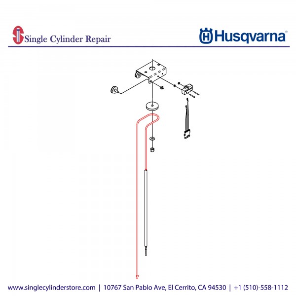 Husqvarna CABLE ASSEMBLY, DEPTH IND 542191894