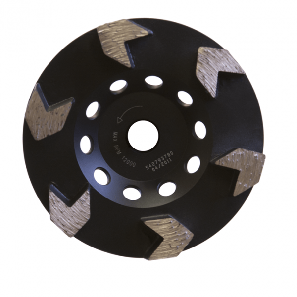 Husqvarna 501076501 Arrow Series Cup Wheel for Surface Preparation