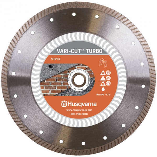 Husqvarna 579828401 Vari-Cut Turbo Diamond Blades for Tile Sawing & Small Diameter Blades