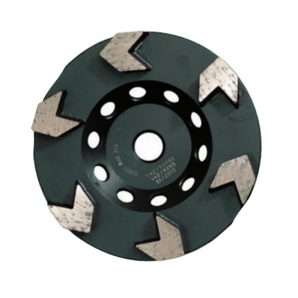 Husqvarna 585327116 Elite-Grind Cup Wheel arrow 7",  7 x 5/8 - 11 THD