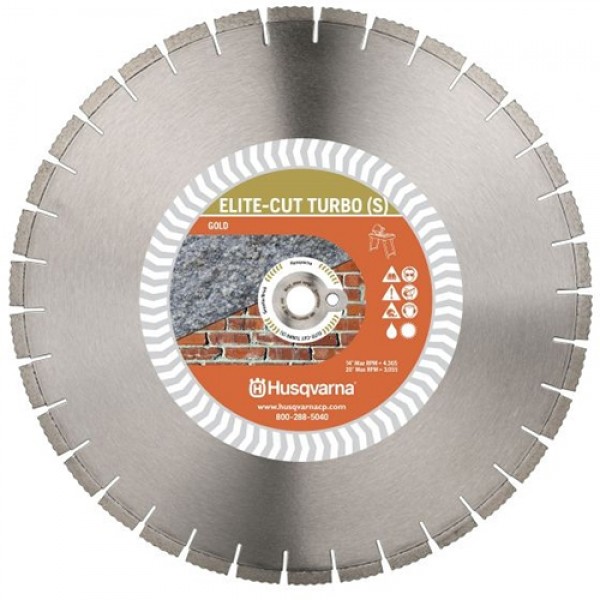 Husqvarna 589517301 Elite-Cut Turbo (S) Diamond blades for Masonry Sawing 