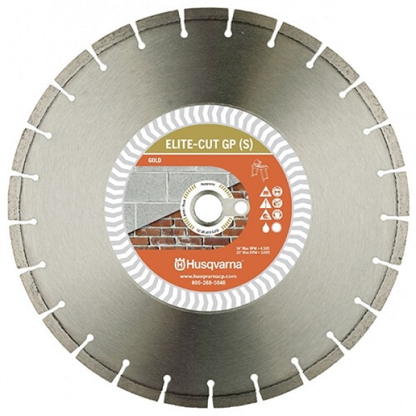Husqvarna 589517701 Elite-Cut GP (S) Diamond blades for Masonry Sawing 