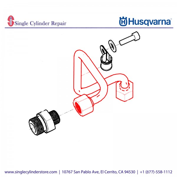 Husqvarna Construction 594177401 Hudraulic pipe