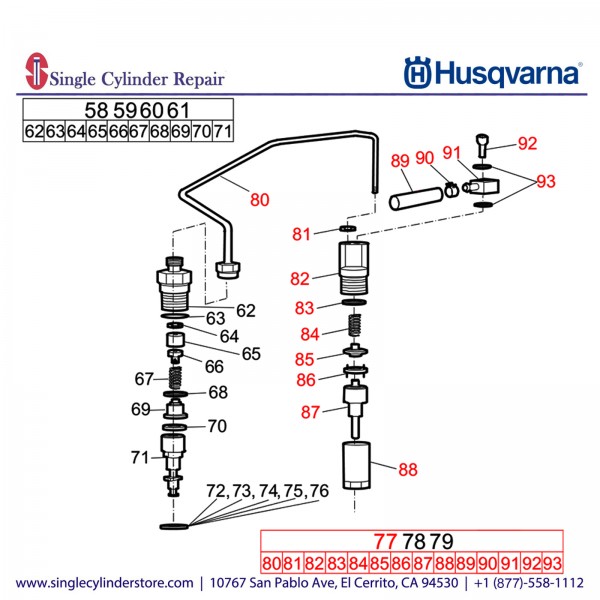 Husqvarna 594202901 Injector Complete