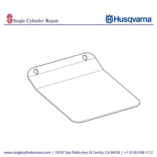 Husqvarna Polyurethane plate, 420 mm, 16.5 in 594484601
