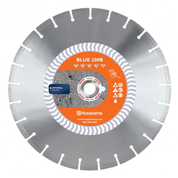 Husqvarna 542751039 Blue 200B Banner Line Diamond Blade 24 (600) x .165 x 1 DP - Narrow Notch