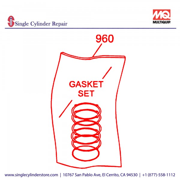 Multiquip 2699900107 Gasket Set EH12-2D/EH17 GA-2.3R2