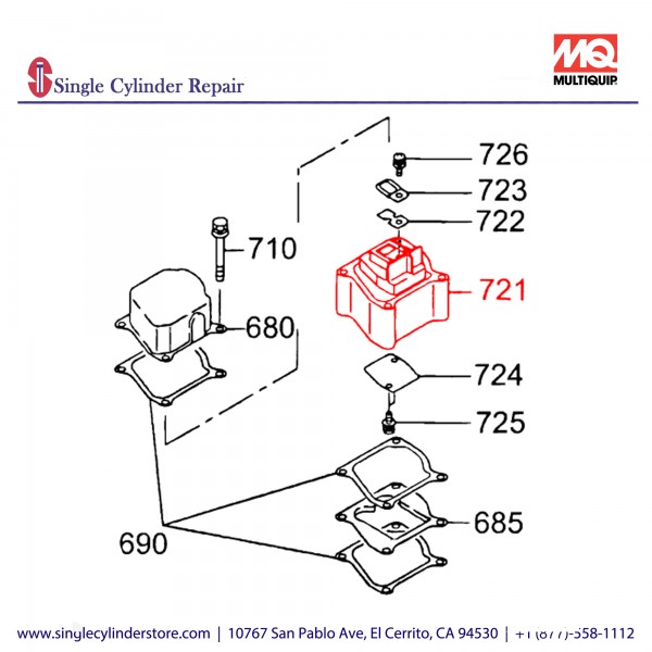 Multiquip 2841560203 Plate Breather MT55F/MTR40F Tier 2