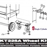 Multiquip WKT225A Wheel Kit DA/DAC Gen SDW Welder