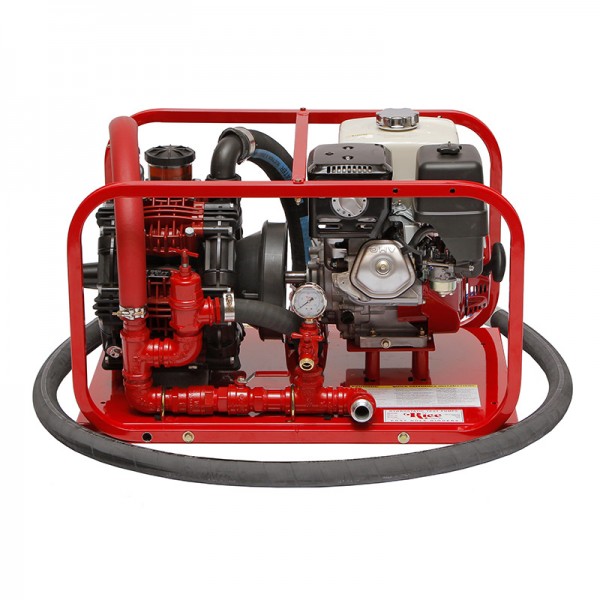 Rice Hydro DPH-56/250 Hydrostatic Test Pump Six Diaphragm, Honda Engine