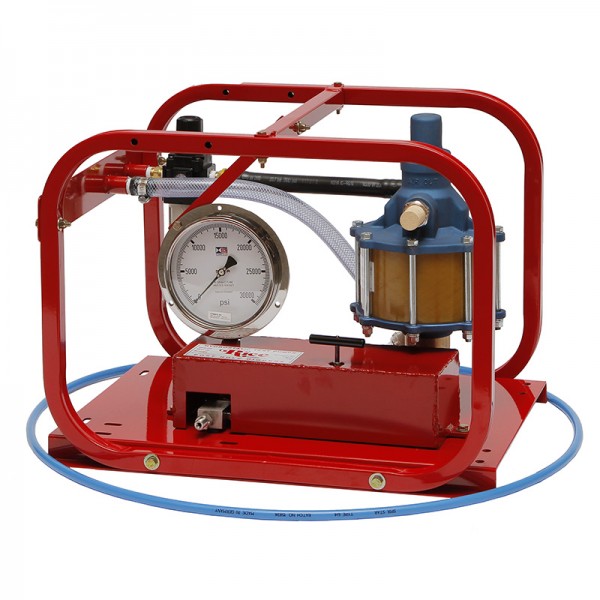 Rice Hydro HP-30 Hydrostatic Plunger Test Pump-5000 to 30,000 PSI, Plunger Pump, Pneumatic