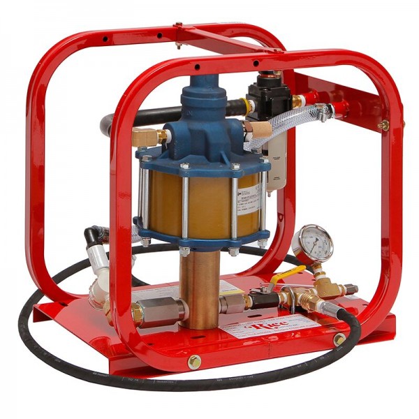 Rice Hydro HP-35/20 Pneumatic Hydrostatic Test Pump with Pressures Up to 2000 psi, 3.5 gpm