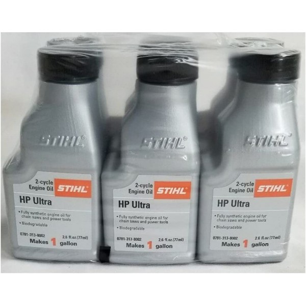 STIHL 0781 313 8002 2.6 Ounce High Performance Ultra 2 Cycle Engine Oil, (2 of 6 Pack)
