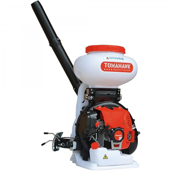 Tomahawk TGS30 4 Gallon Motorized Backpack Spreader with 79cc Engine for Fertilizer, Pesticide, Rock Salt
