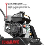 Tomahawk TPC80 + WHEELS + POLYPAD 6 HP Kohler Vibratory Plate Compactor Tamper with CH260 Engine with Wheels and Polypad