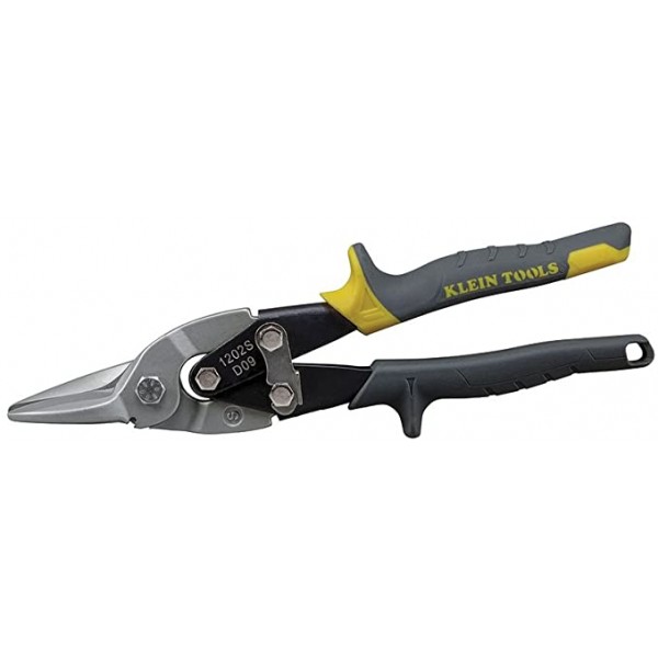 klein Tools 1202S Aviation Snips with Wire Cutter, Straight