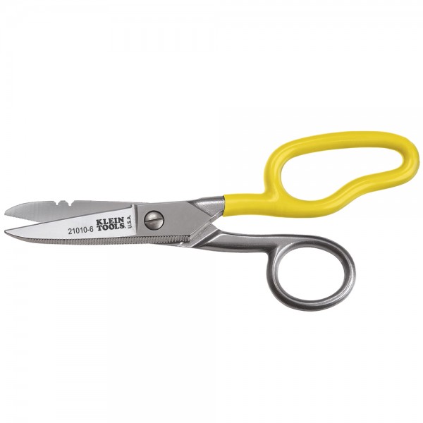 klein Tools 21010-6-SEN Free-Fall Snip, Scraper, File, Serrated Blades