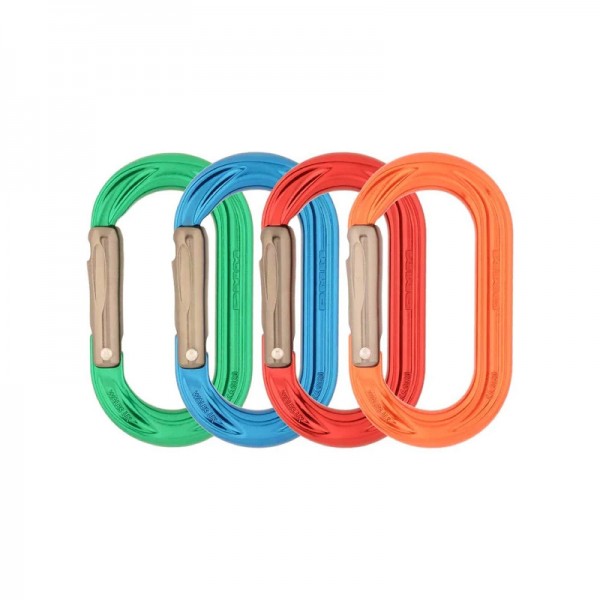 DMM 40451 PerfectO Straight Gate Carabiner, 4 Pack - Assorted Colors