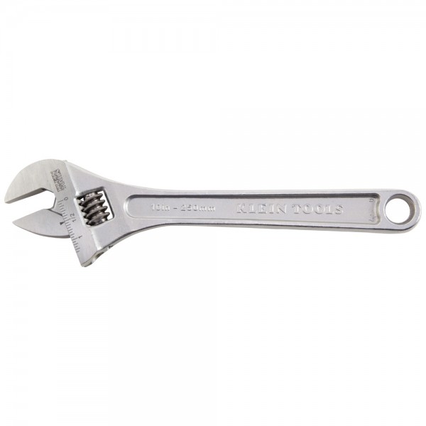 Klein Tools 507-10 Adjustable Wrench, Extra-Capacity, 10-Inch