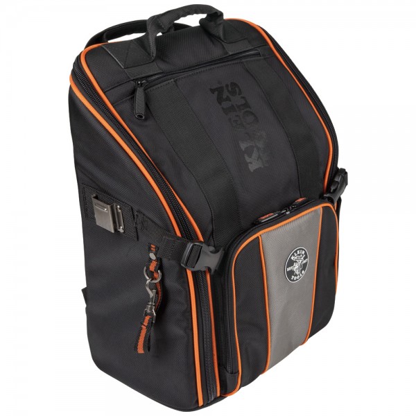 Klein Tools 55655 Tradesman Pro™ Tool Station Tool Bag Backpack with Work Light