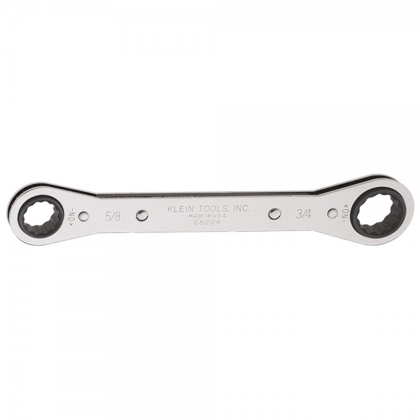Klein Tools 68204 Ratcheting Box Wrench 5/8 x 3/4-Inch