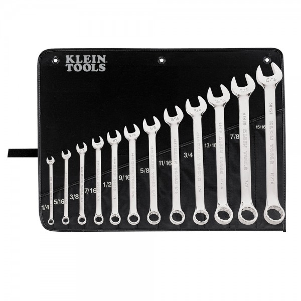 Klein Tools 68404 Combination Wrench Set, 12-Piece