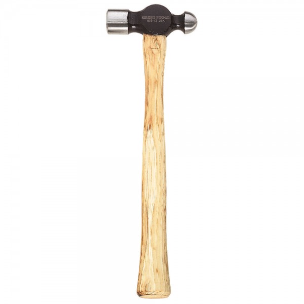 Klein Tools 803-12 Ball Peen Hammer Hickory 12 1/2 Inches