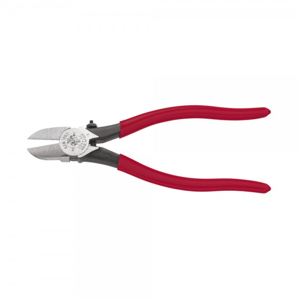 Klein Tools D227-7C Diagonal Cutting Pliers, Spring-Loaded, Plastic Cutting, 7-Inch