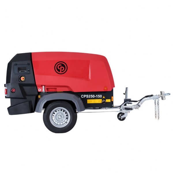 Chicago Pneumatic CPS 250 KD8 T4F + AFTERCOOLER & WS Protable Compressor, Kubota 2403 (8162010070)
